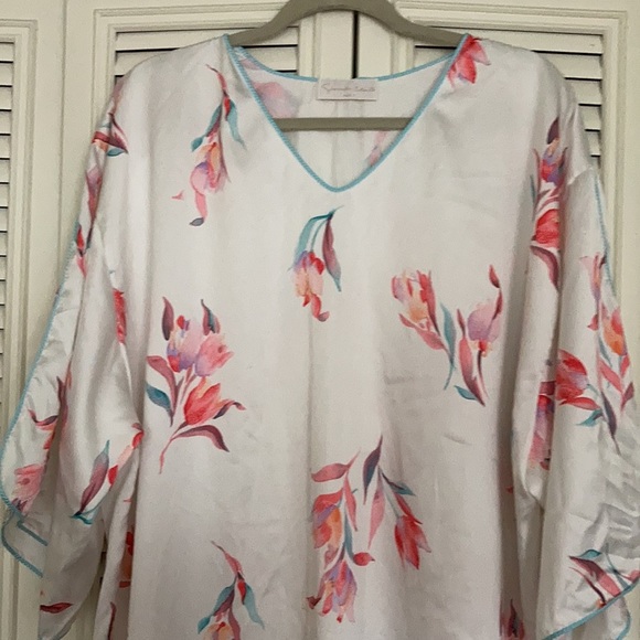 Givenchy intimate Paris VTG 100% polyester long wide robe . USA made - Picture 4 of 8